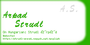 arpad strudl business card